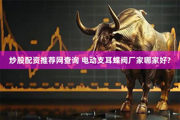 炒股配资推荐网查询 电动支耳蝶阀厂家哪家好?