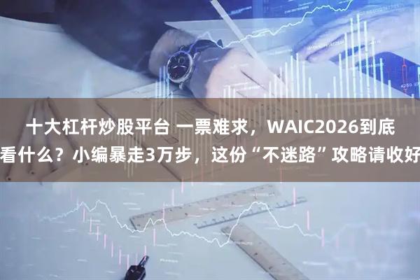 十大杠杆炒股平台 一票难求，WAIC2026到底看什么？小编暴走3万步，这份“不迷路”攻略请收好